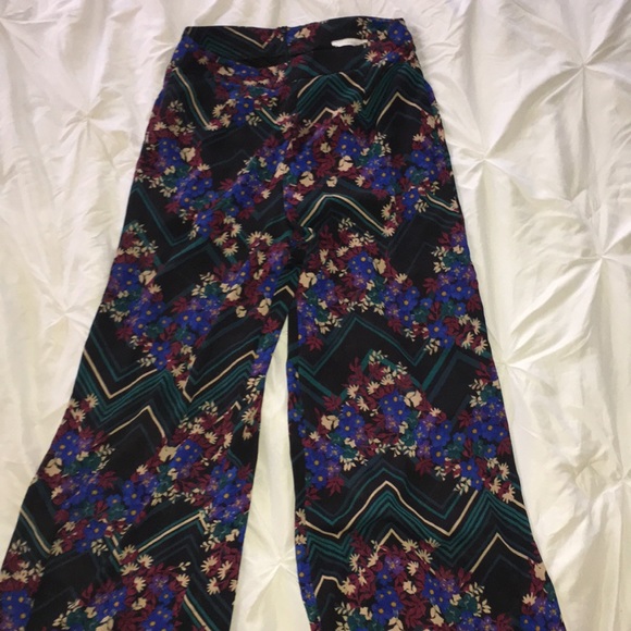Lush Pants - Lush printed palazzo pants
